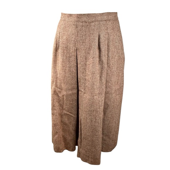 Vintage H. R. Roberts Womens Tweed Midi Skirt Wool Size 13 Pleated Heritage - Picture 3 of 5